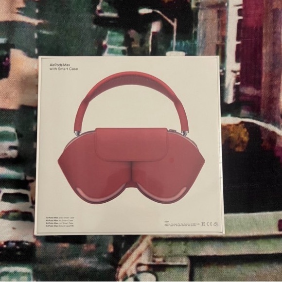 Red AirPod Maxes - Picture 5 of 5